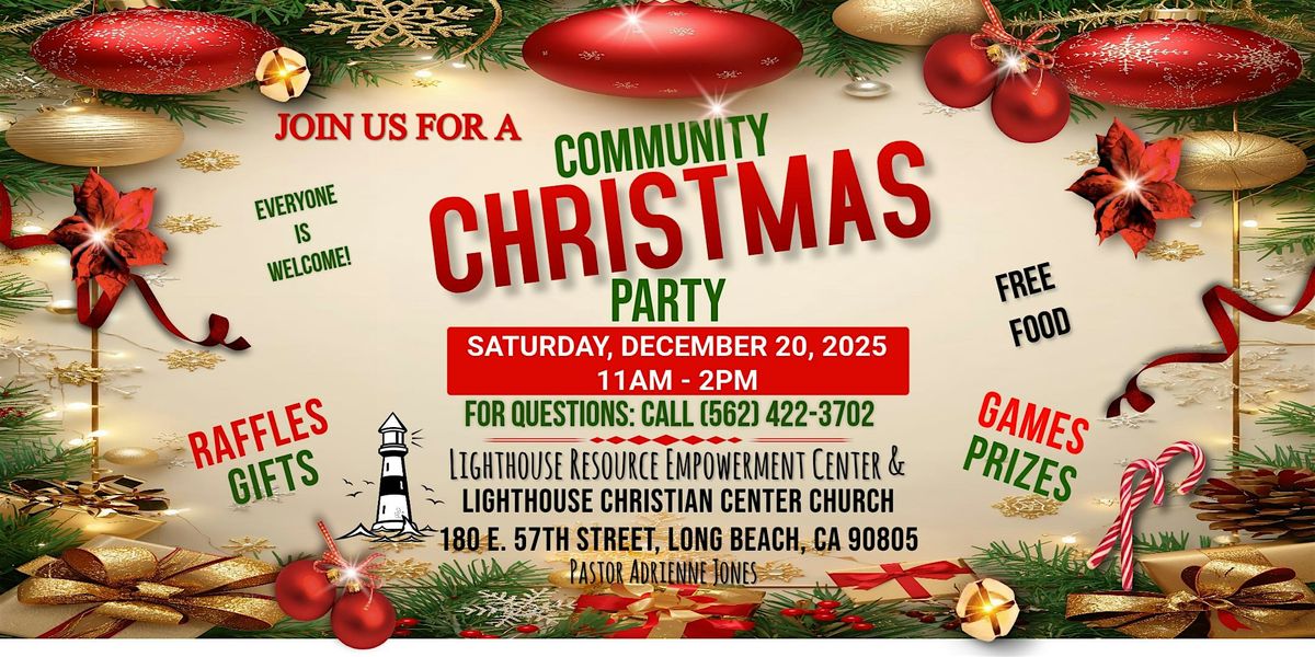 COMMUNITY CHRISTMAS PARTY, 20 December | Event in Long Beach | AllEvents