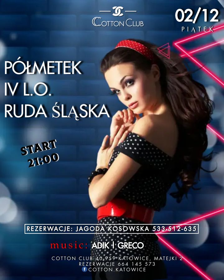 02.12 ★ Półmetek IV L.O. Ruda Śląska 2022 ★ ADIK & GRECO ★, Cotton Club