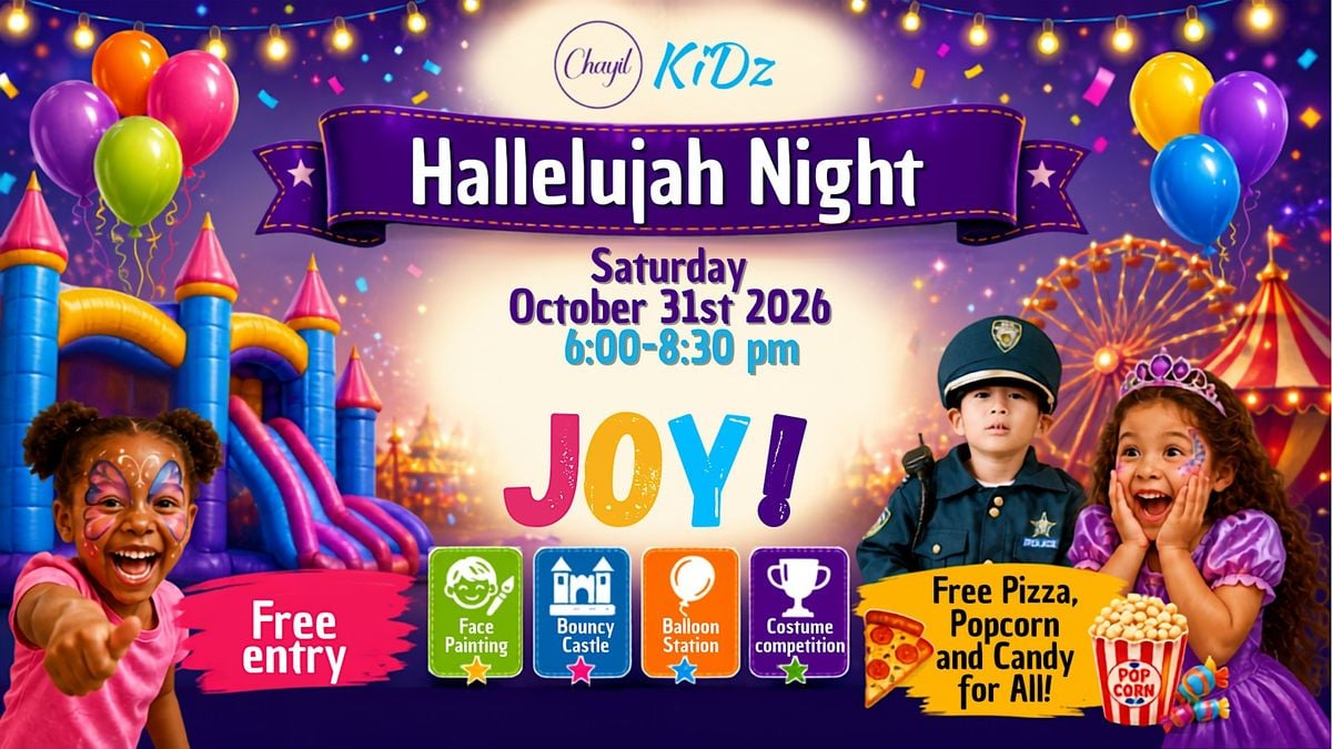 Event Control Unit Hallelujah Night for Kidz, 1224 Dundas St E unit 20, Mississauga, 31 ...