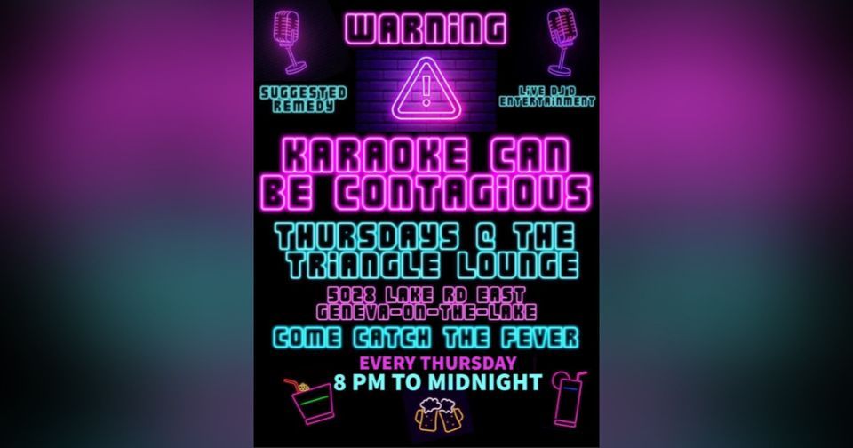 KARAOKE AT THE TRIANGLE!, Triangle Lounge, Genevaonthelake, January