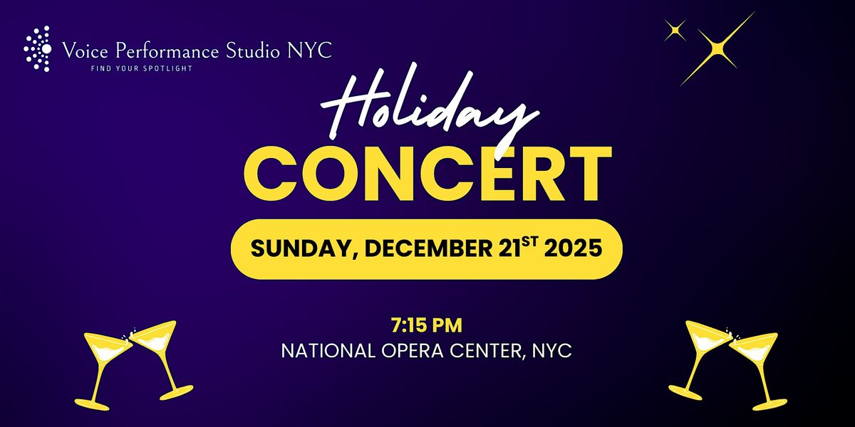 Voice Performance Studio NYC    ❄️   Holiday Concert, 21 December | Event in New York | AllEvents