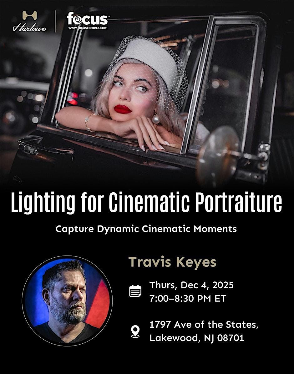 Lighting for Cinematic Portraiture, 4 December | Event in Lakewood | AllEvents