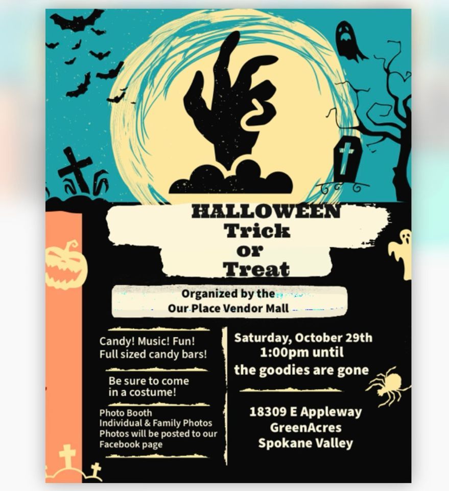 Halloween trick or treat event at Our Place Vendor Mall, Our Place