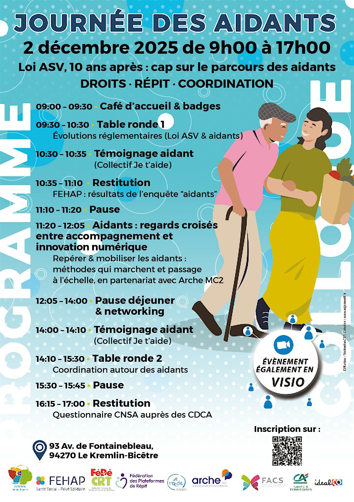 Journé des aidants : Loi ASV 10 ans après, 2 December | Event in Le Kremlin-Bicêtre | AllEvents