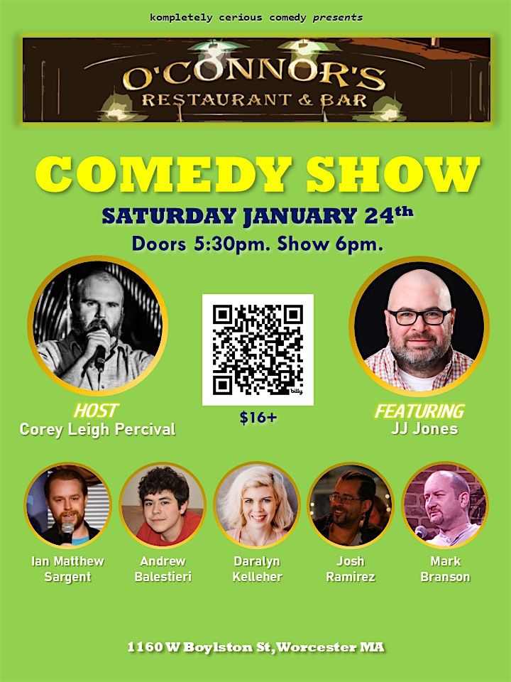 Comedy Night at O'Connor's Worcester (Jan 24), 24 January | Event in Worcester | AllEvents