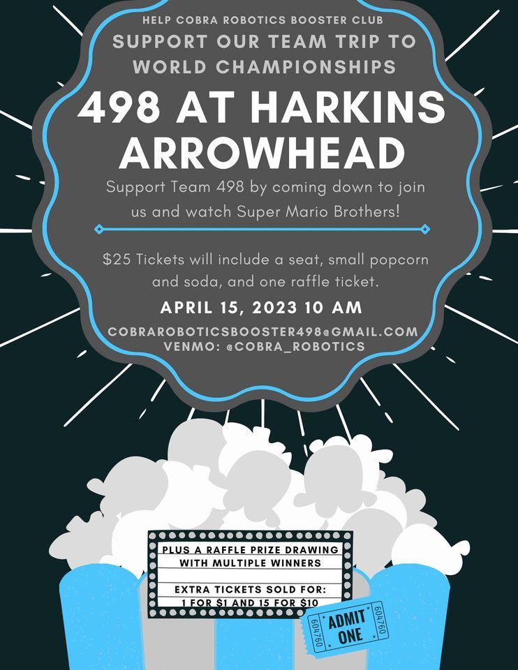 Super Mario Brothers Movie & AWESOME RAFFLE!- Team 498 Fundraiser ...