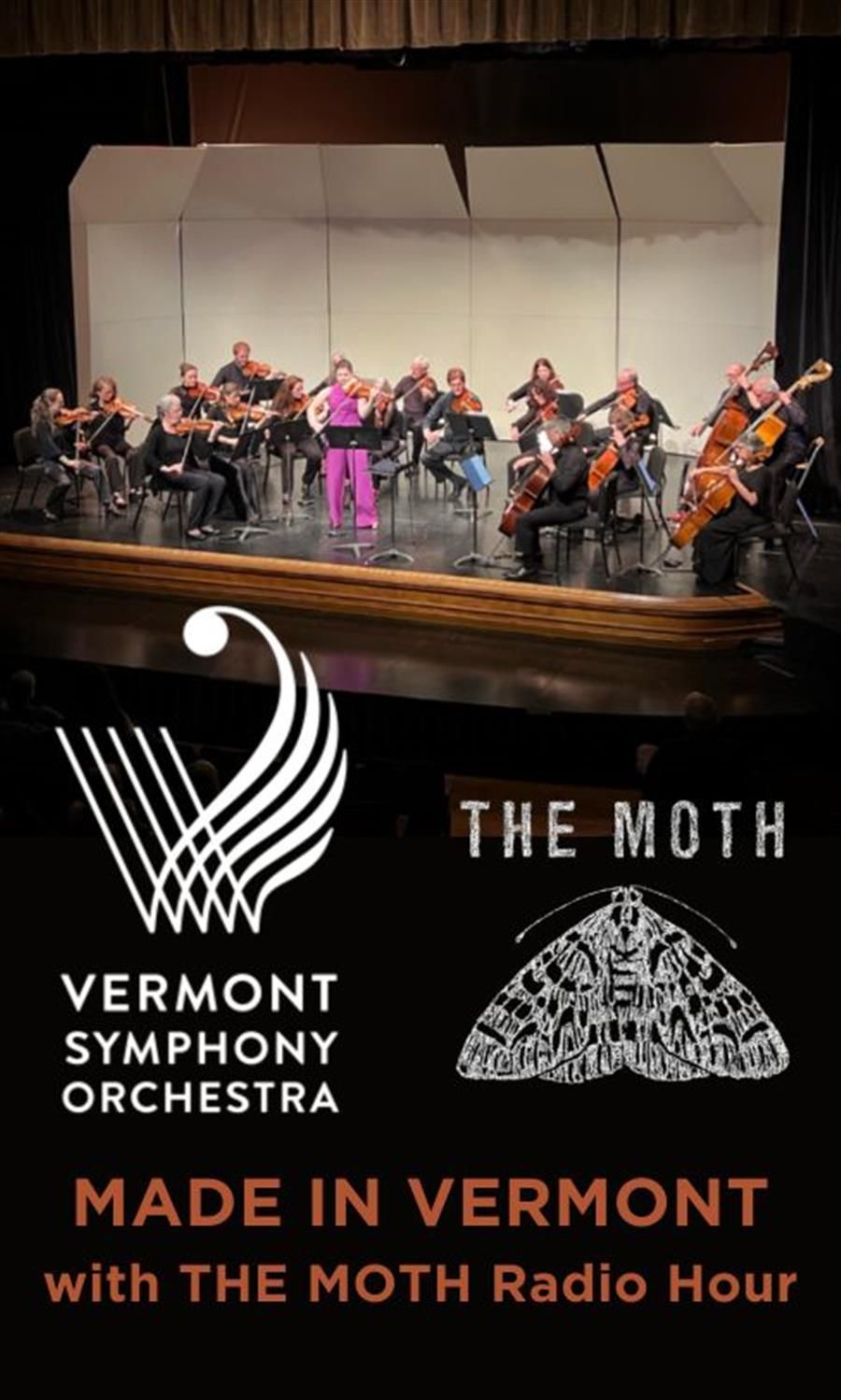 Vermont Symphony Orchestra: The Moth Radio Hour, 15 November | Event in Bellows Falls | AllEvents