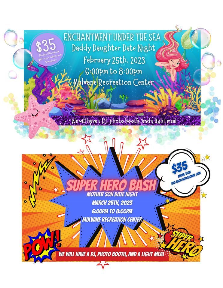 Mom/Son Superhero Date Night, Mulvane Recreation Commission, 25 March
