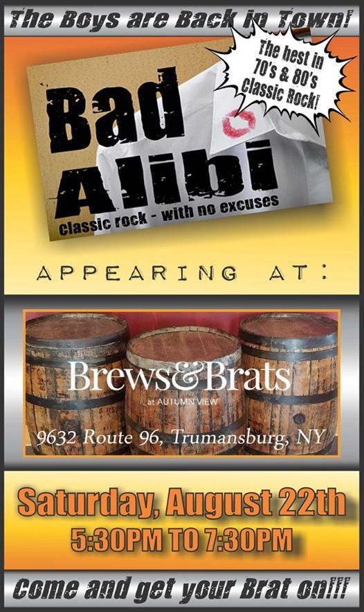 Bad Alibi rocks Brews & Brats!, Brews and Brats at Autumn View, Trumansburg, August 22 2020