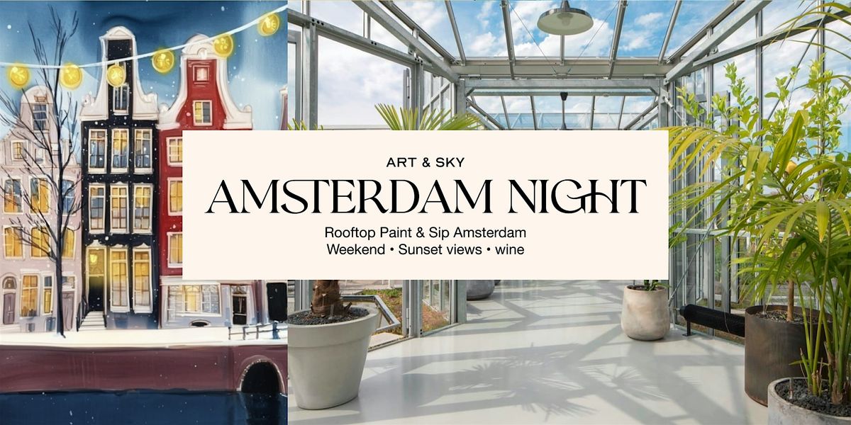 Saturday Rooftop Painting: 3h00 workshop "Autumn cat" Zoku Amsterdam