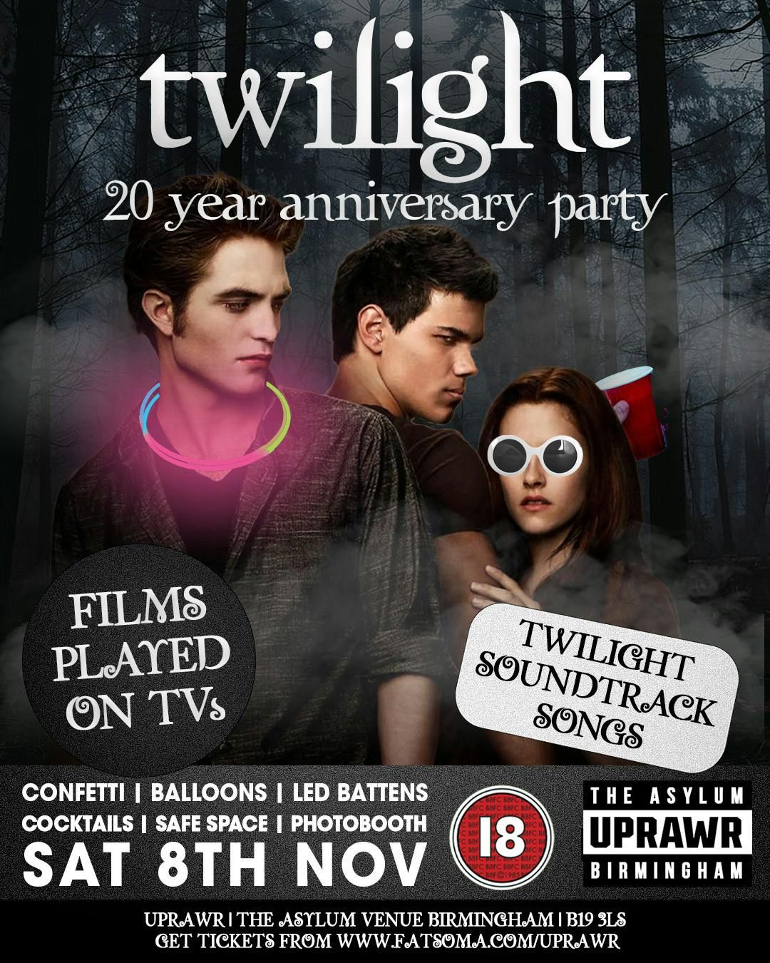 UPRAWR: 20 Years of Twilight Party! , 8 November | Event in Birmingham | AllEvents