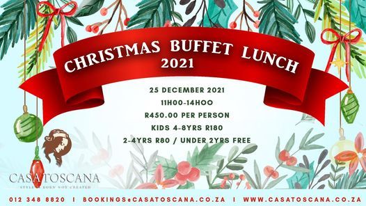 Christmas Lunch Buffet Lesi Restaurant Pretoria December 25 2021 Alleventsin