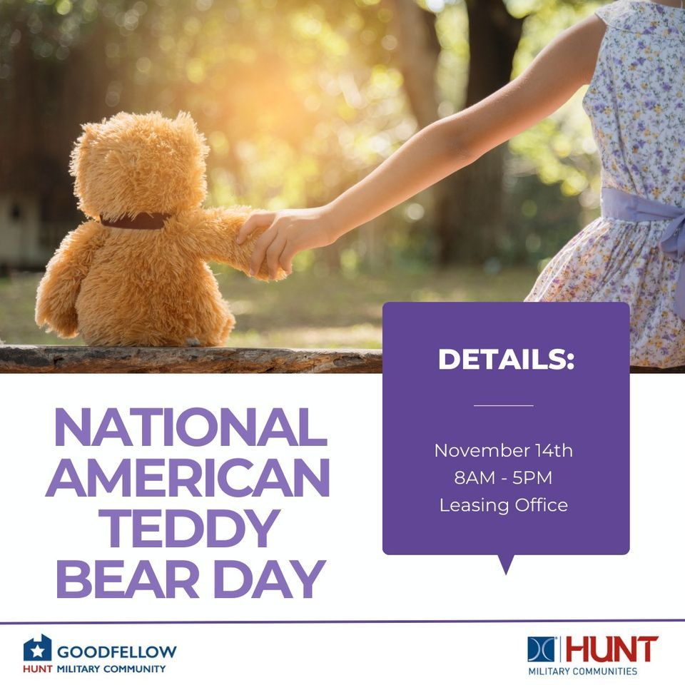 National American Teddy Bear Day, Goodfellow Family Housing, San Angelo
