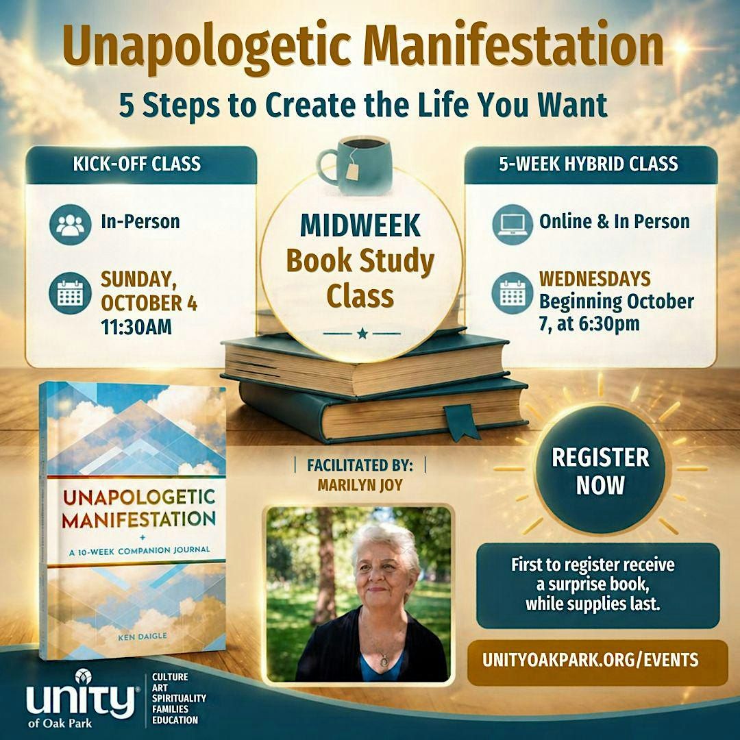 Unapologetic Manifestation 5-Week Book Study, Wednesdays, 6:30pm, Unity ...
