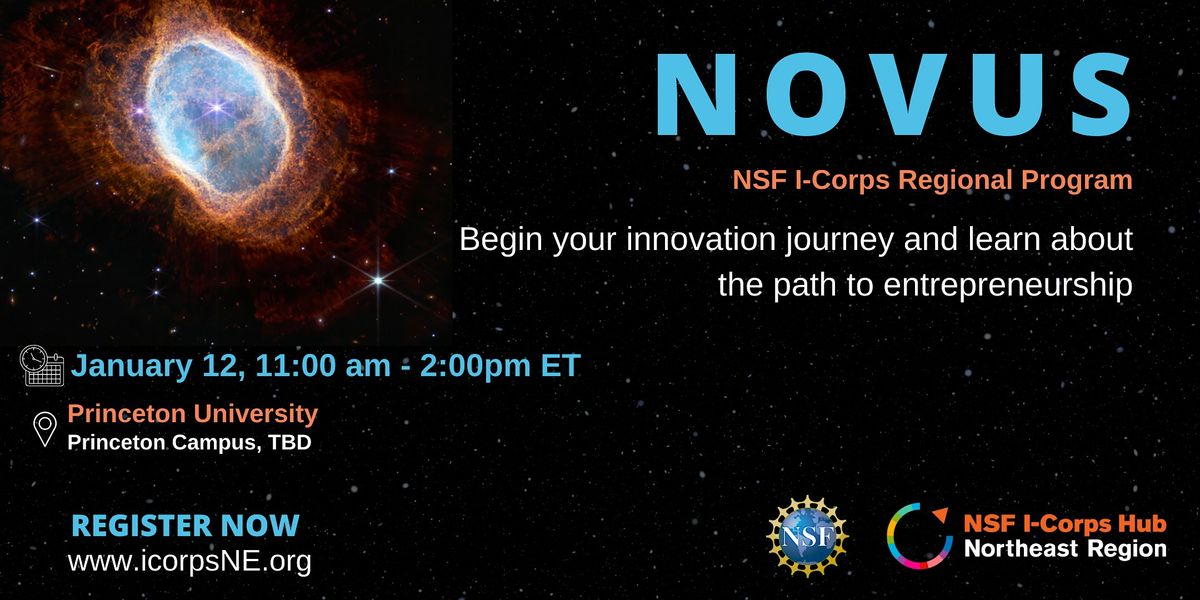 Novus I-Corps @ Princeton University, 12 January | Event in Princeton | AllEvents