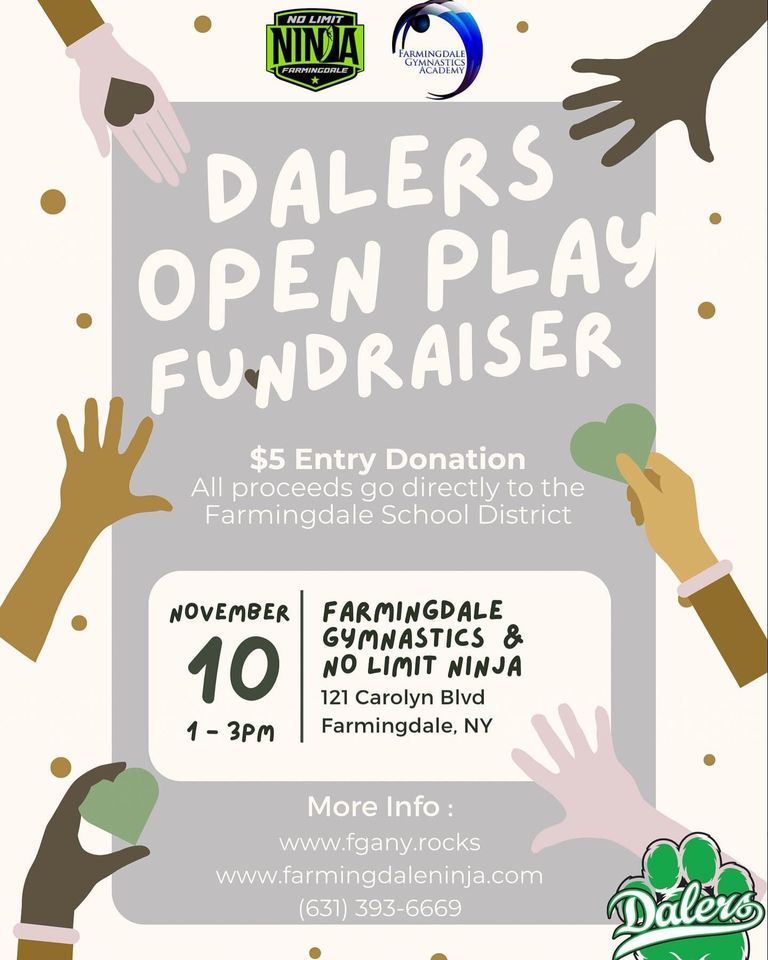Dalers Open Play Fundraiser, No Limit Ninja Farmingdale, November 10