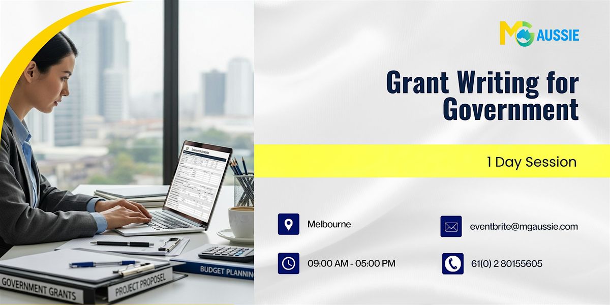 Grant Writing for Government: 1 Day Session in Melbourne, 19 December | Event in Melbourne | AllEvents