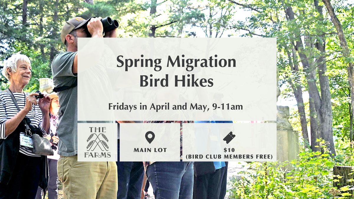 Spring Migration Bird Hikes, 3 April | Event in Monticello | AllEvents