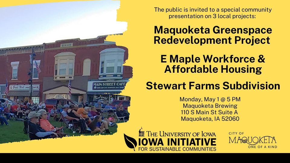 IISC CITY OF MAQUOKETA COMMUNITY PROJECTS PRESENTATIONS, Maquoketa