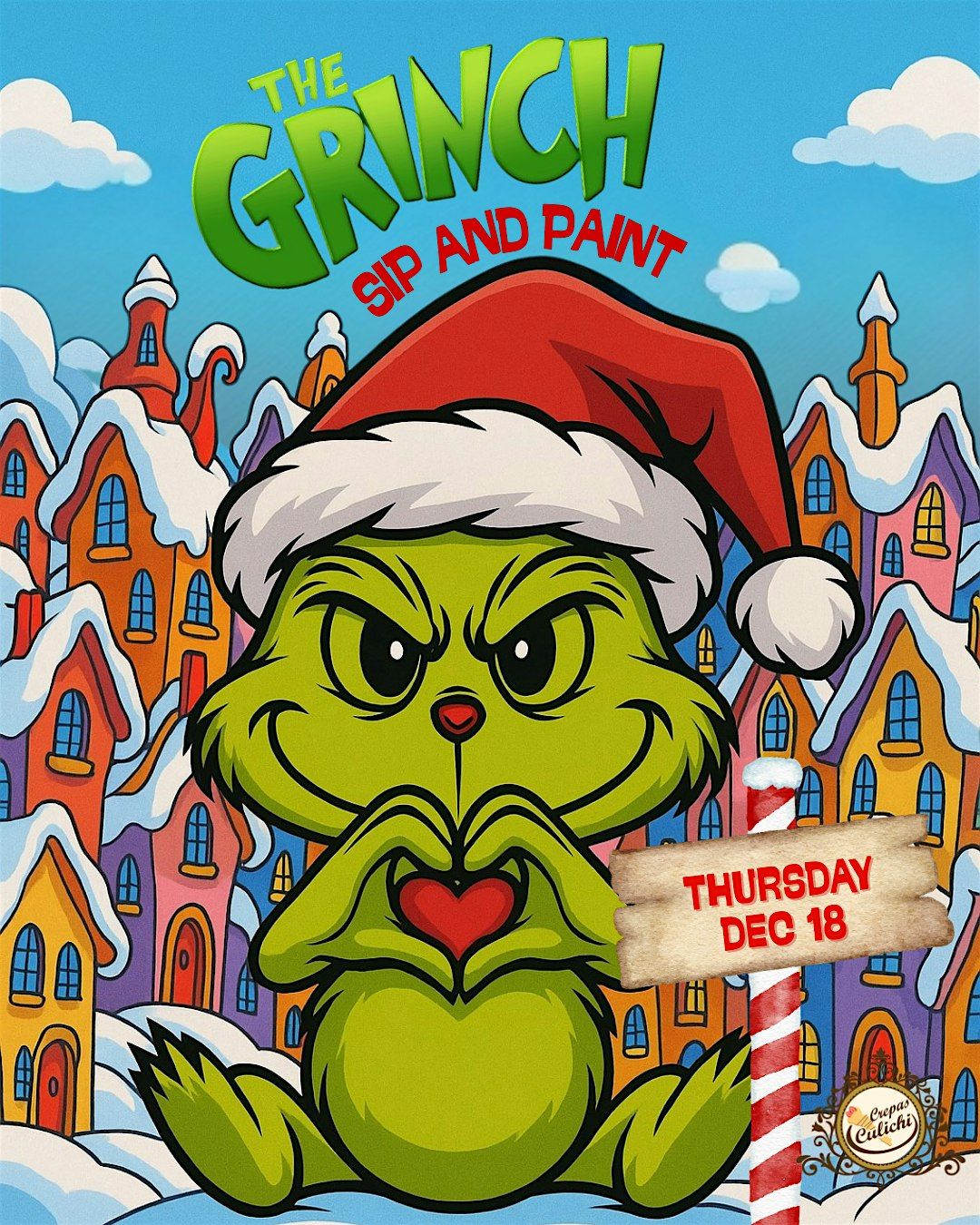 The Grinch Sip and Paint, 18 December | Event in Oak Park | AllEvents