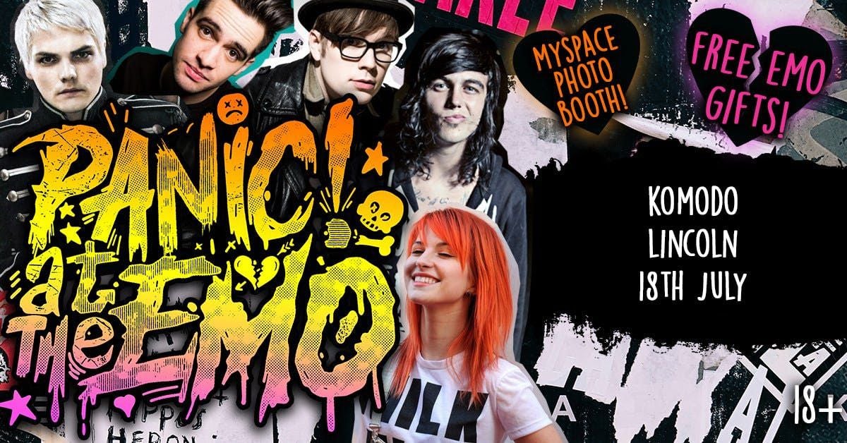 Panic At The Emo Clubnight at Komodo, Lincoln, 18 July | Event in Lincoln | AllEvents