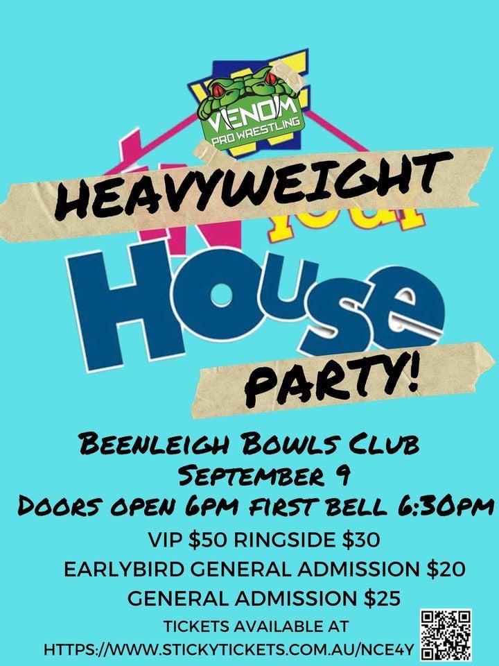 VPW PRESENTS HEAVYWEIGHT HOUSE PARTY, Beenleigh Bowls Club, September