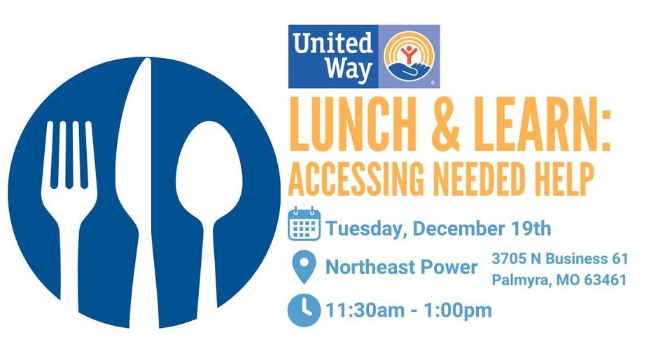United Way Lunch & Learn Accessing Needed Help, Northeast Missouri Electric Power Cooperative
