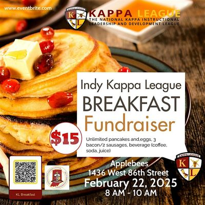 Kappa League Breakfast Fundraiser 2026 - All you can Eat($15)