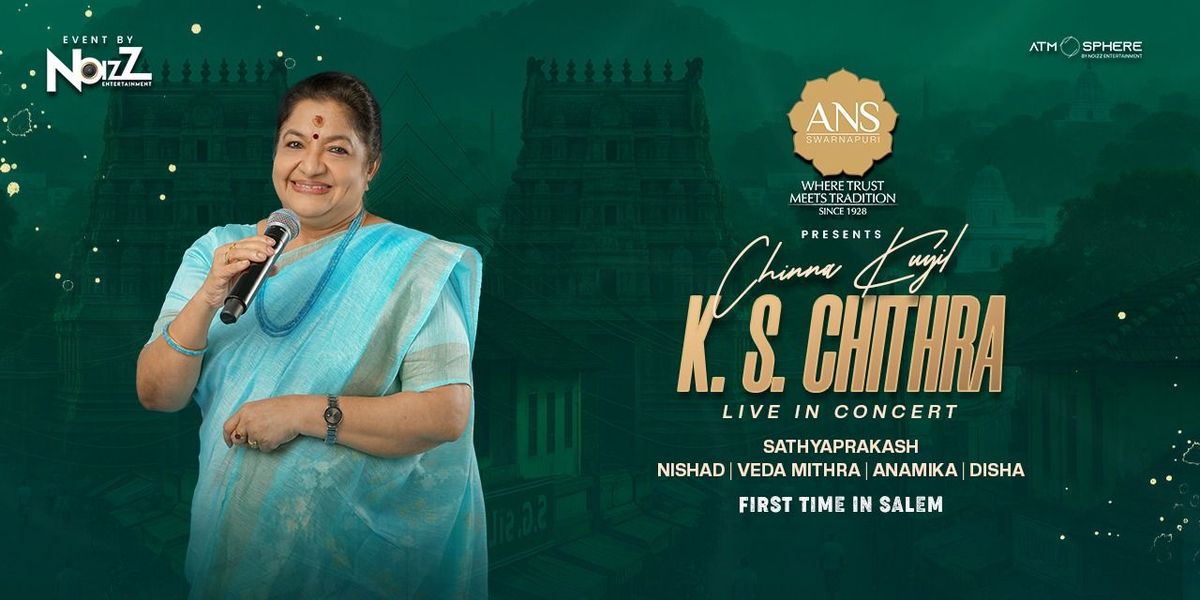 K S CHITRA LIVE IN SALEM, 20 December | Event in Salem | AllEvents