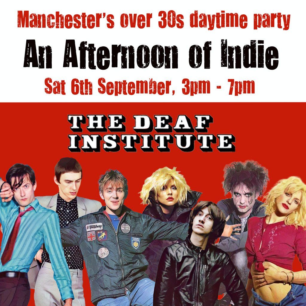 An Afternoon of Indie: MANCHESTER (over 30s only), 3pm-7pm, 6 September | Event in Manchester | AllEvents