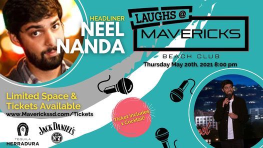 Mavericks Comedy Night With Neel Nanda Tickets Finden San Diego May 20 2021 Allevents In San Diego Comedy Shows Calendar
