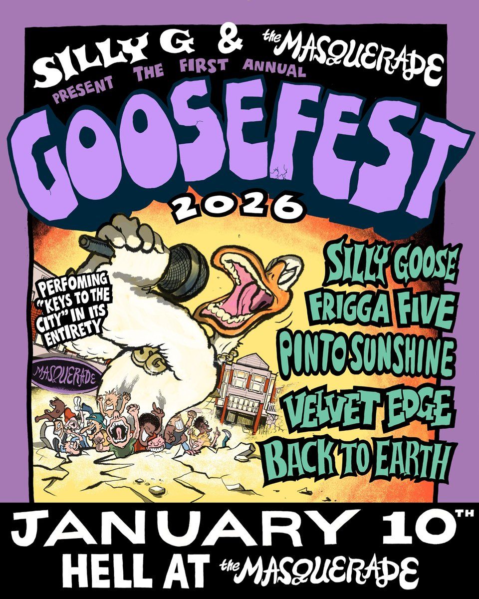 Goosefest 2026: Silly Goose  Frigga Five & Pinto Sunshine, 9 January | Event in Atlanta | AllEvents