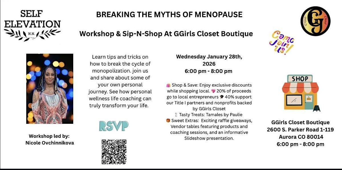 Breaking The Myths Of Menopause, 28 January | Event in Aurora | AllEvents