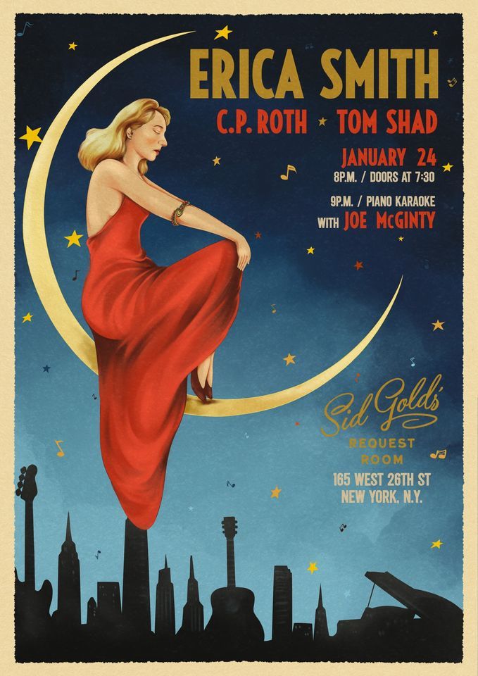 Erica Smith with C.P. Roth and Tom Shad at Sid Golds Request Room NYC ...