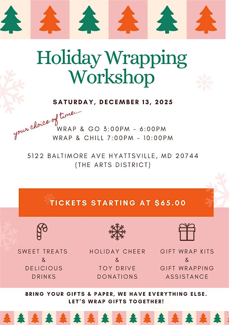 Holiday Wrapping Workshop, 13 December | Event in Hyattsville | AllEvents