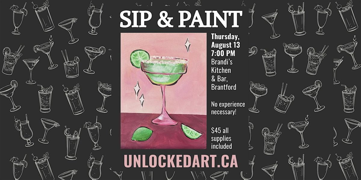 Sip & Paint, Margarita Mood at Brandi's Kitchen & Bar, Brantford