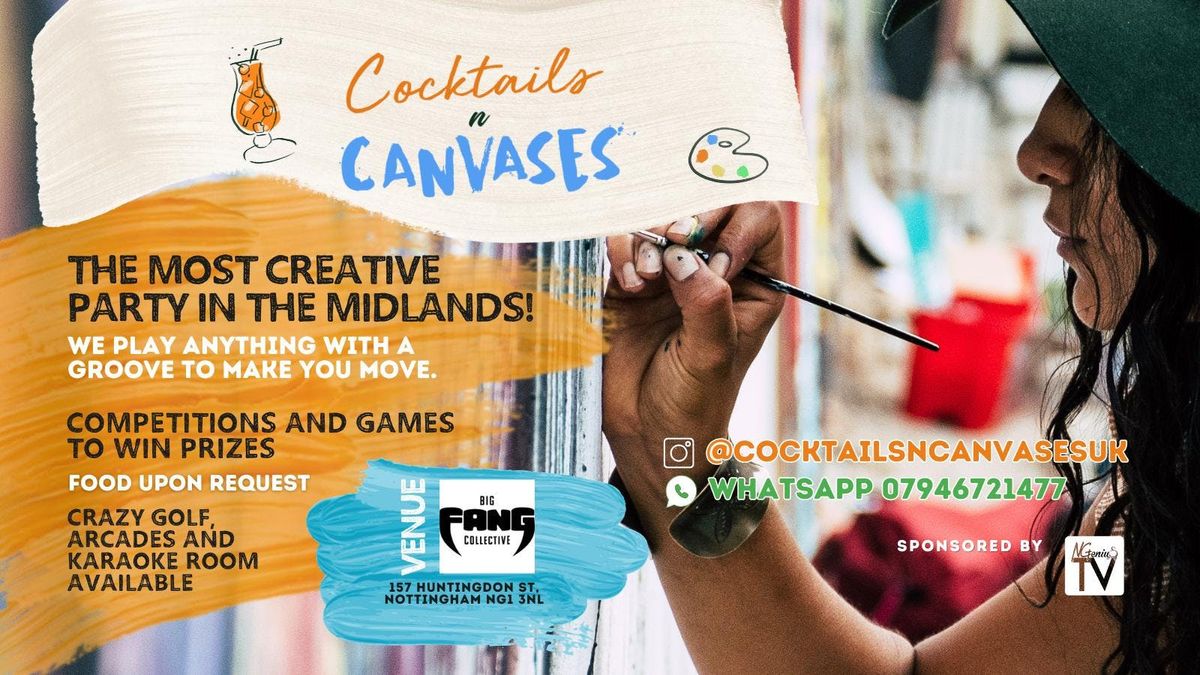 Cocktails N Canvases x Golf Fang- Carnival Chaos Sip and Paint, 26 July | Event in Nottingham | AllEvents
