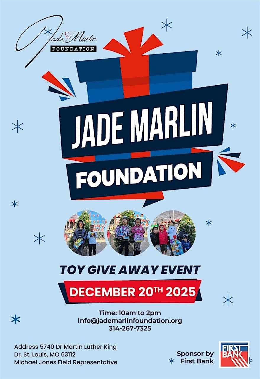Jade Marlin Foundation Toy giveaway 2025, 20 December | Event in St. Louis | AllEvents