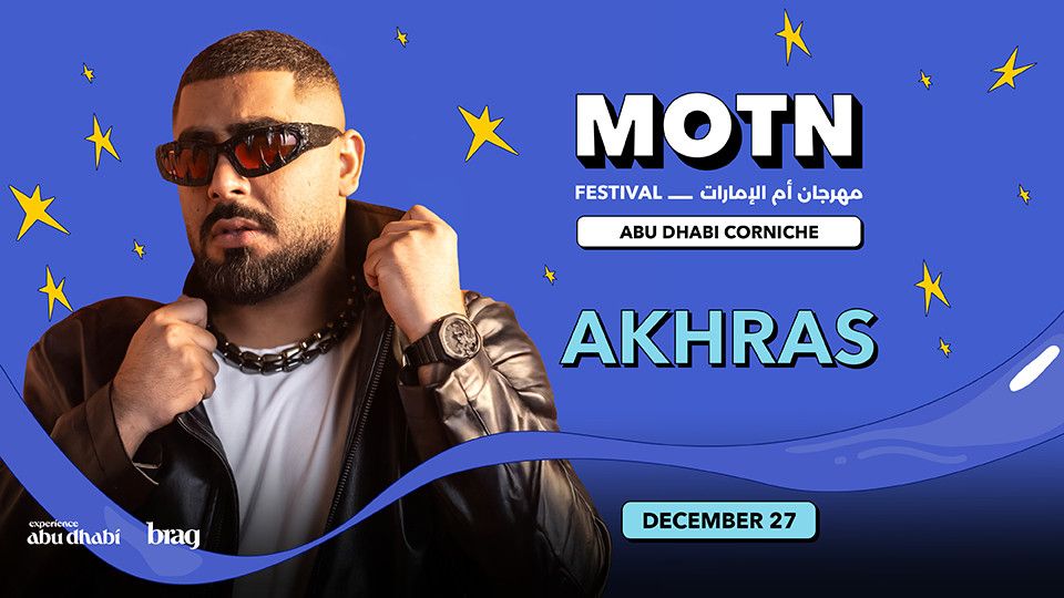 Akhras Live on December 27 at MOTN Festival Abu Dhabi, 27 December | Event in Abu Dhabi | AllEvents