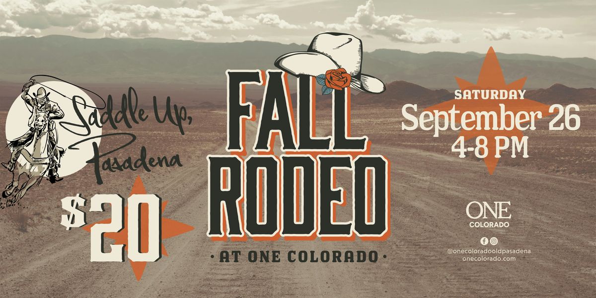 Fall Apple Event Fall Rodeo: Boots, Bites, and Western Beats, One Colorado Old Pasadena ...