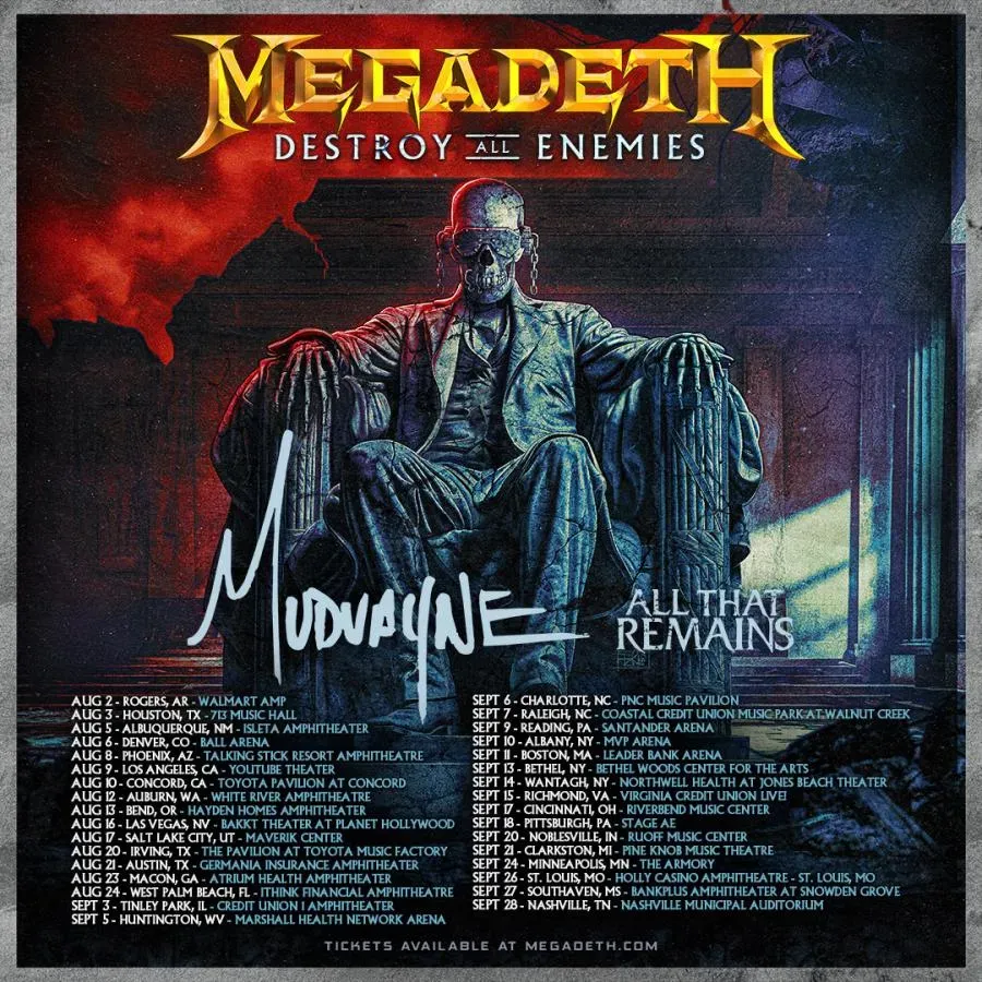 Megadeth at SaskTel Centre, 24 February | Event in Saskatoon | AllEvents