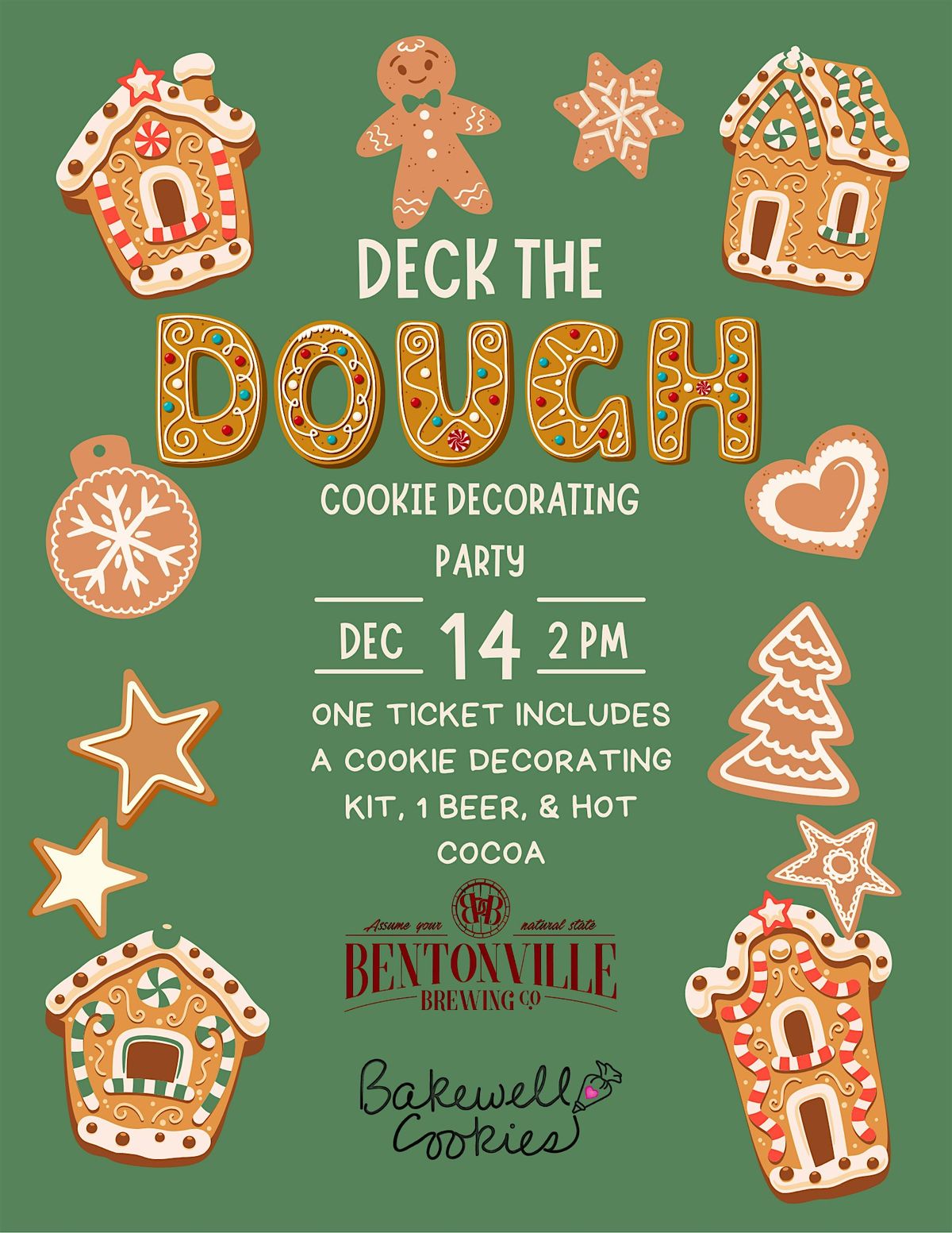 DECK THE DOUGH - Cookie Decorating Party, 14 December | Event in Bentonville | AllEvents