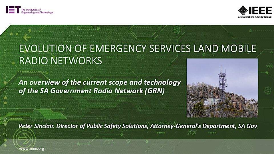 Elmr Evolution of Emergency Services Land Mobile Radio Networks, Engineers ...