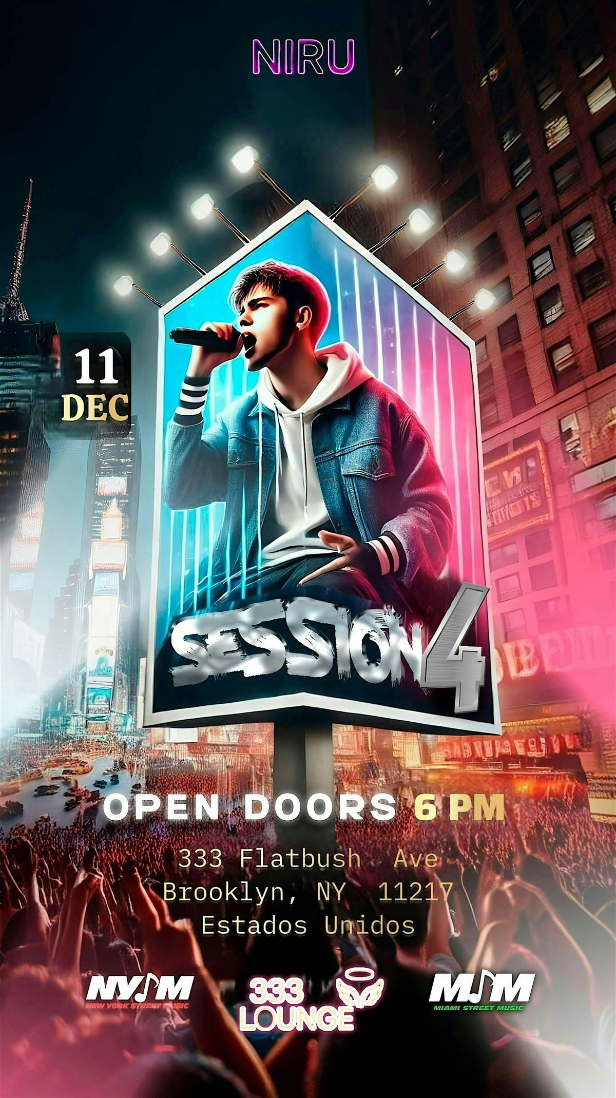 NYSM SESSION 4 Live Performances cierre año, 11 December | Event in Brooklyn | AllEvents