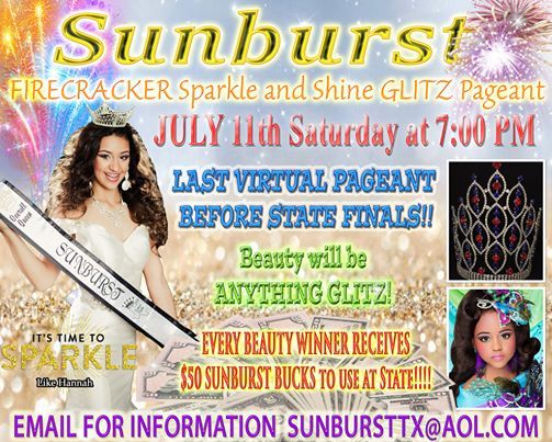 Sunburst Virtual Texas Pageant On Allevents In Online Events