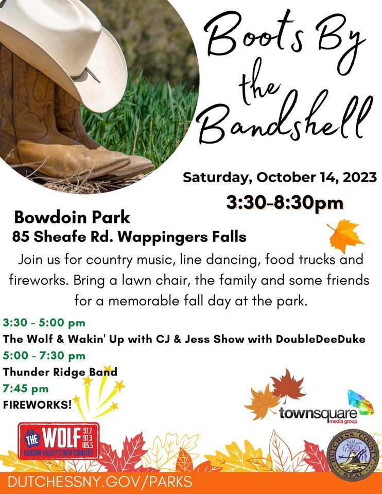 3rd Annual Boots by the Bandshell, 85 Sheafe Rd, Wappingers Falls, NY