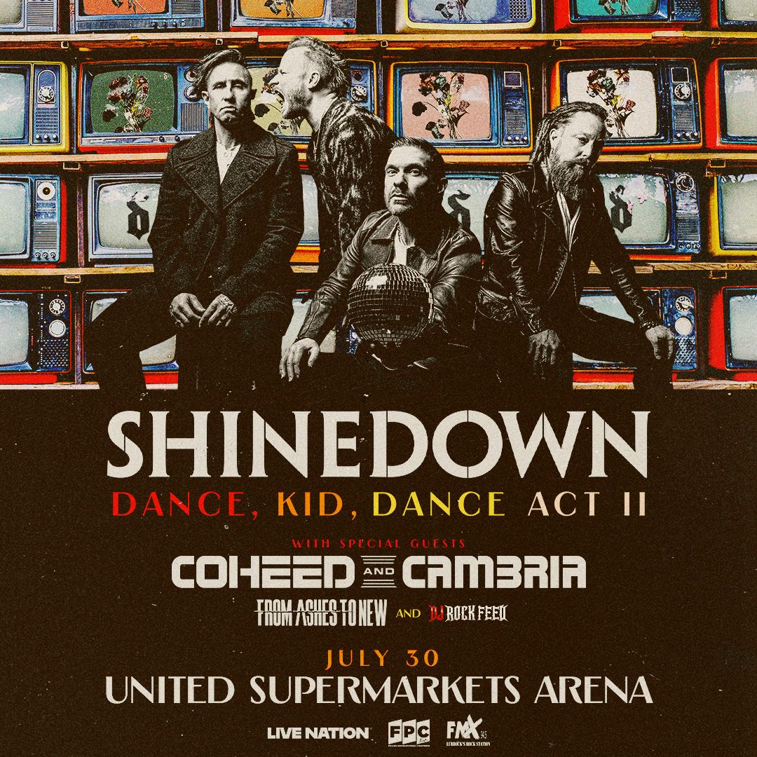 Shinedown with Coheed and Cambria, From Ashes to New at First ...