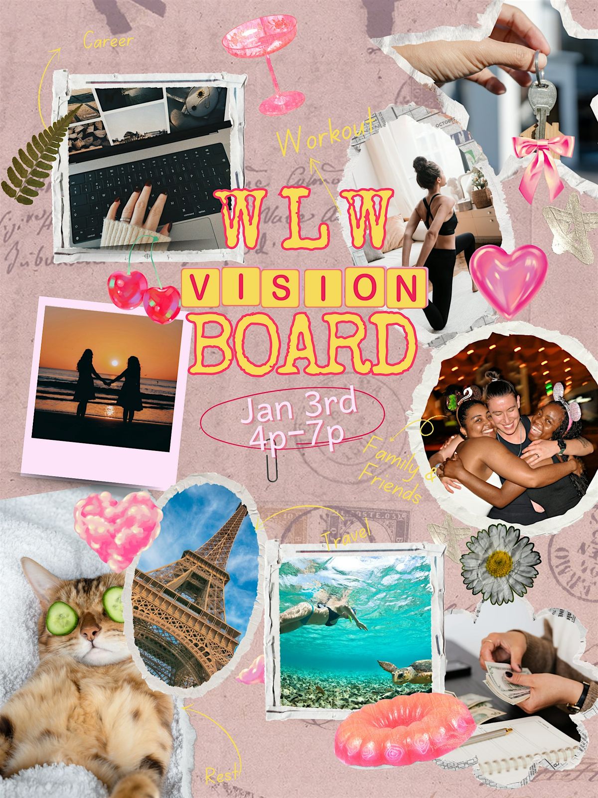 Manifest and Mingle - A WLW Vision Board/Goal Bingo Experience, 3 January | Event in Oakland Park | AllEvents