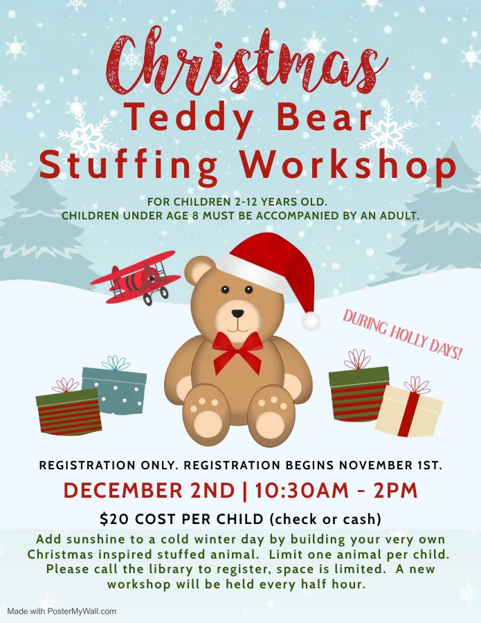 Teddy Bear Stuffing Marshall Public Library Marshall