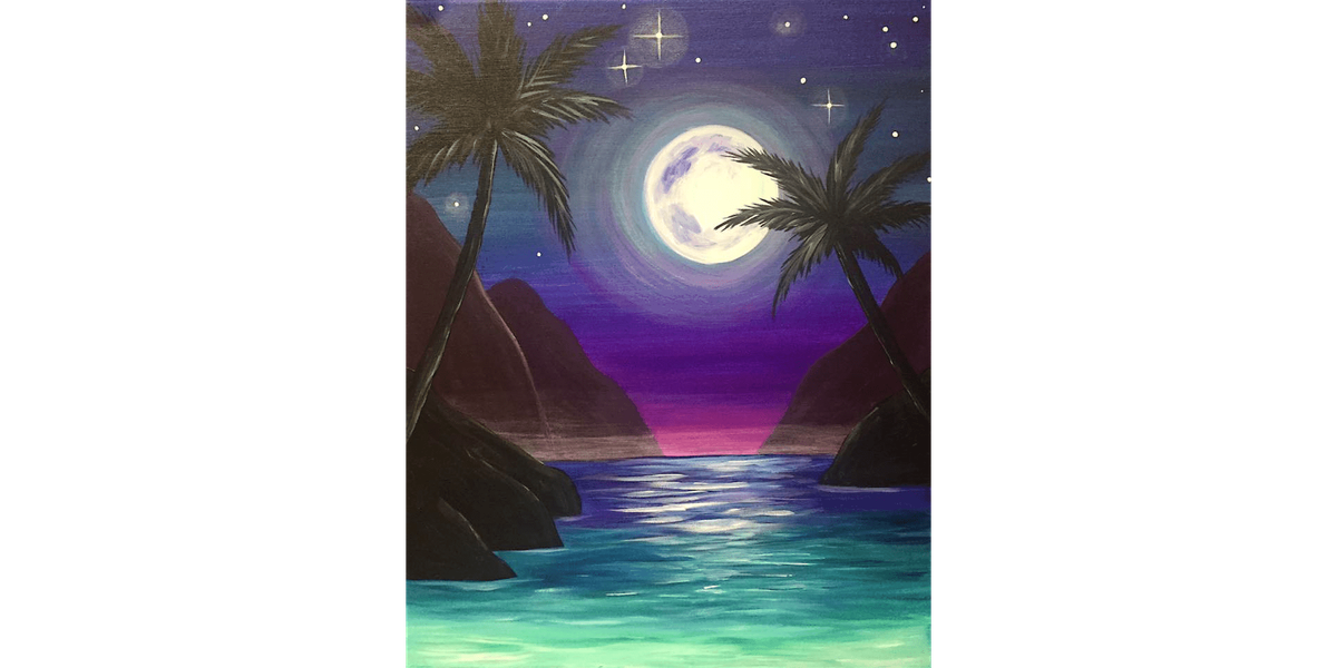 Mystic Moonlight - Paint and Sip in Fishkill | Classpop!™, 16 January | Event in Fishkill | AllEvents